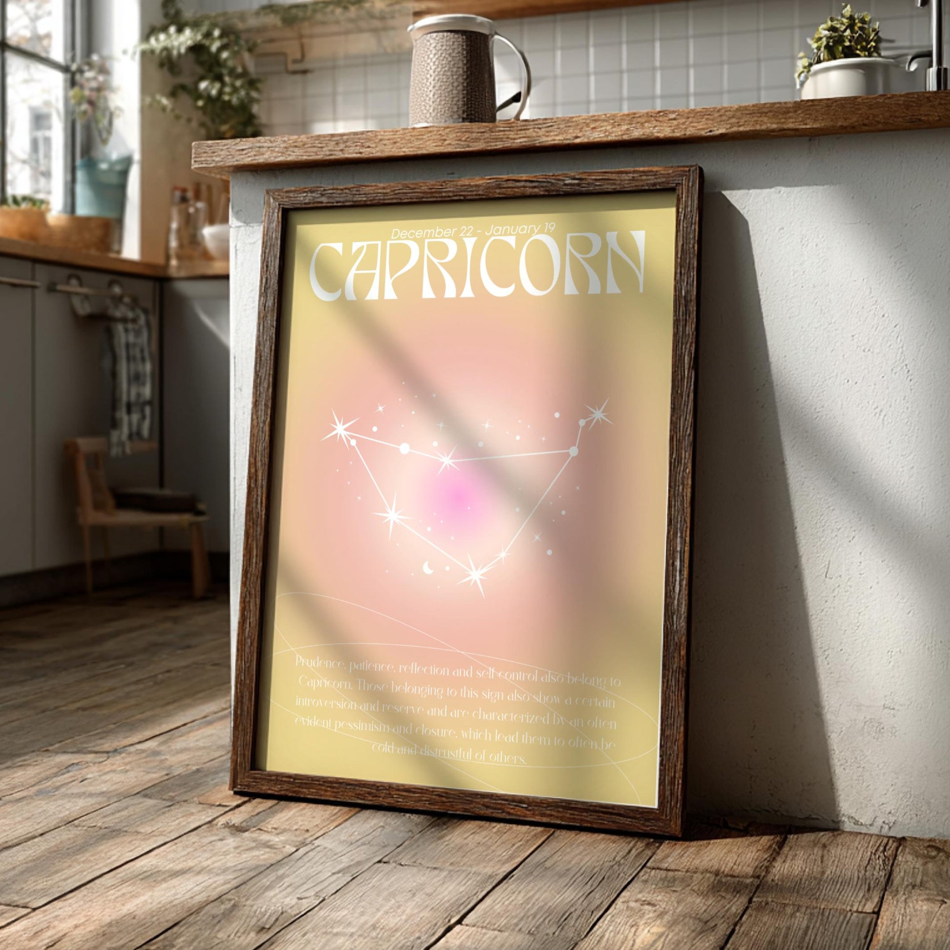 Capricorn - The Architect - Zodiac Aura Art Print