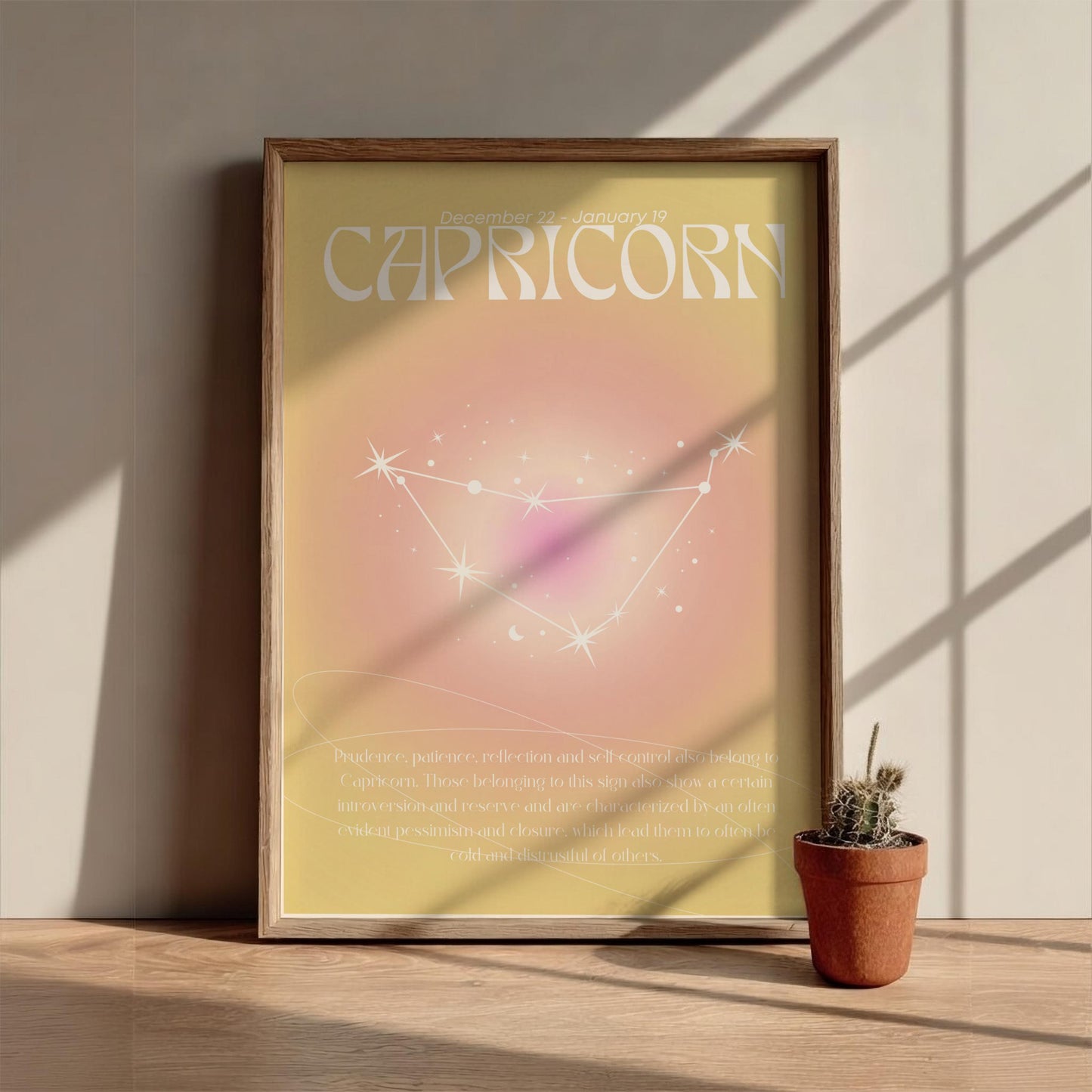 Capricorn - The Architect - Zodiac Aura Art Print