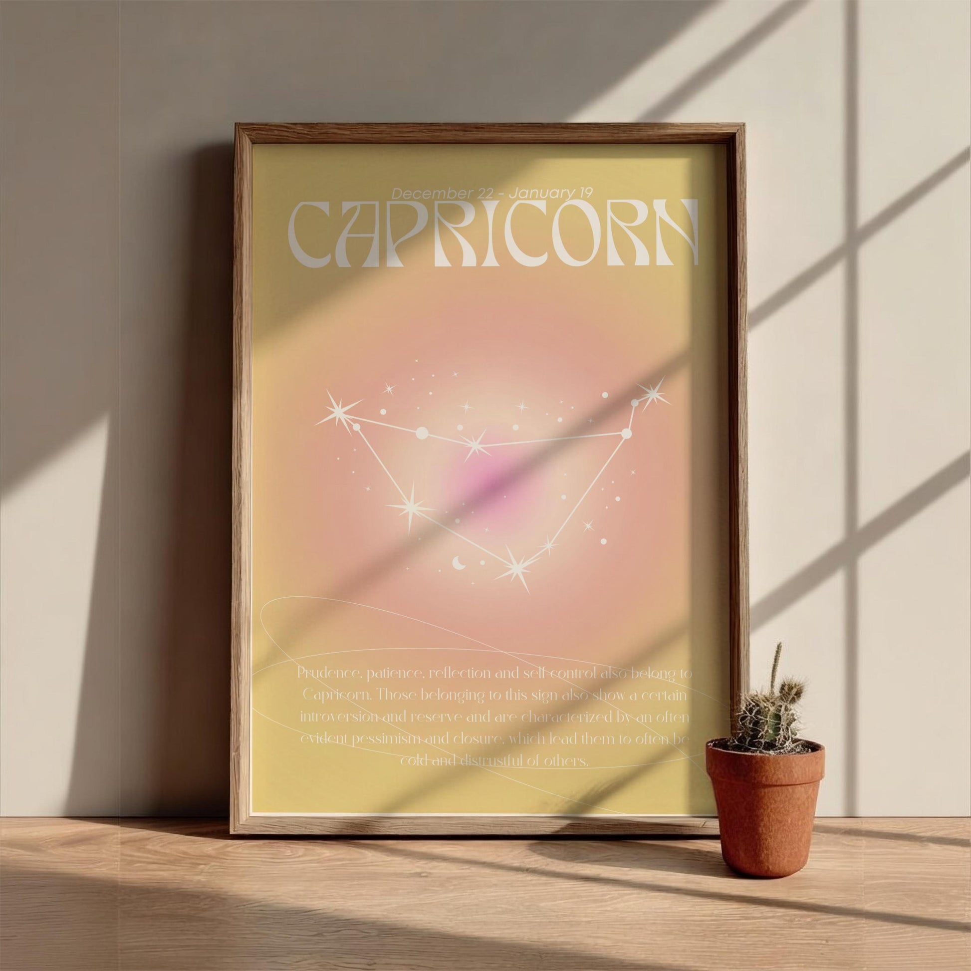 Capricorn - The Architect - Zodiac Aura Art Print