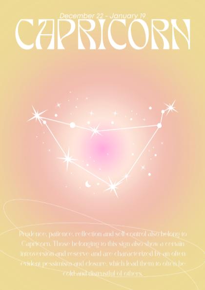 Capricorn - The Architect - Zodiac Aura Art Print
