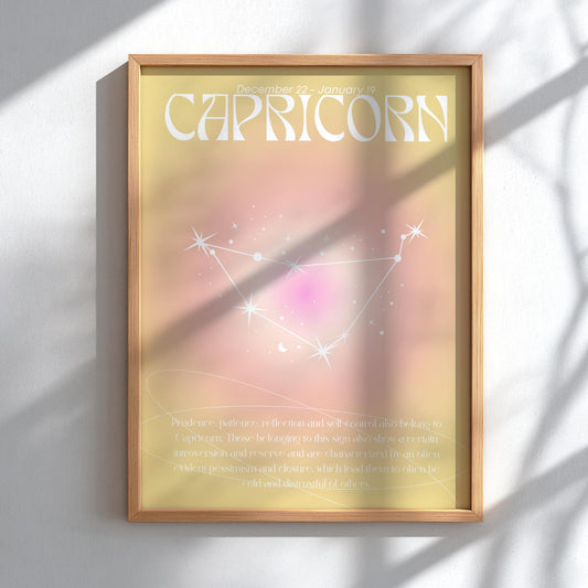 Capricorn - The Architect - Zodiac Aura Art Print