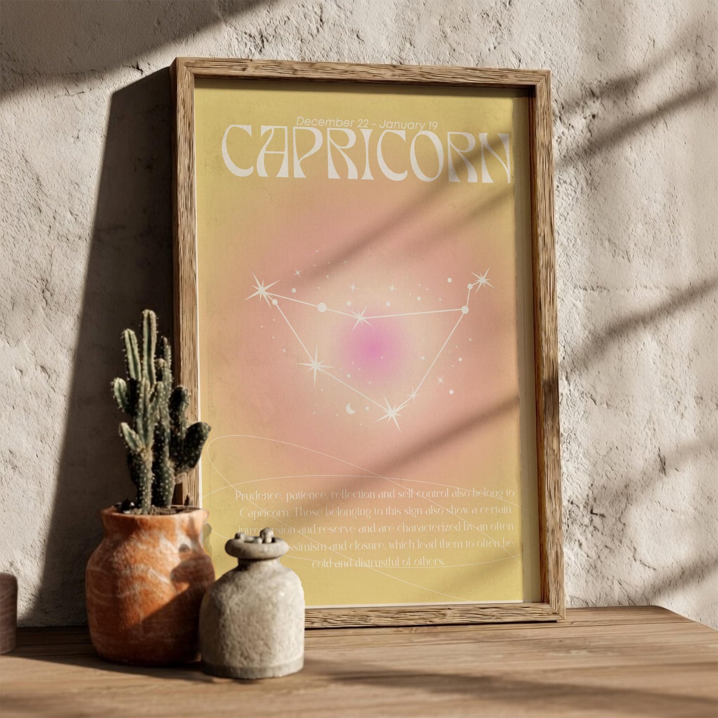 Capricorn - The Architect - Zodiac Aura Art Print