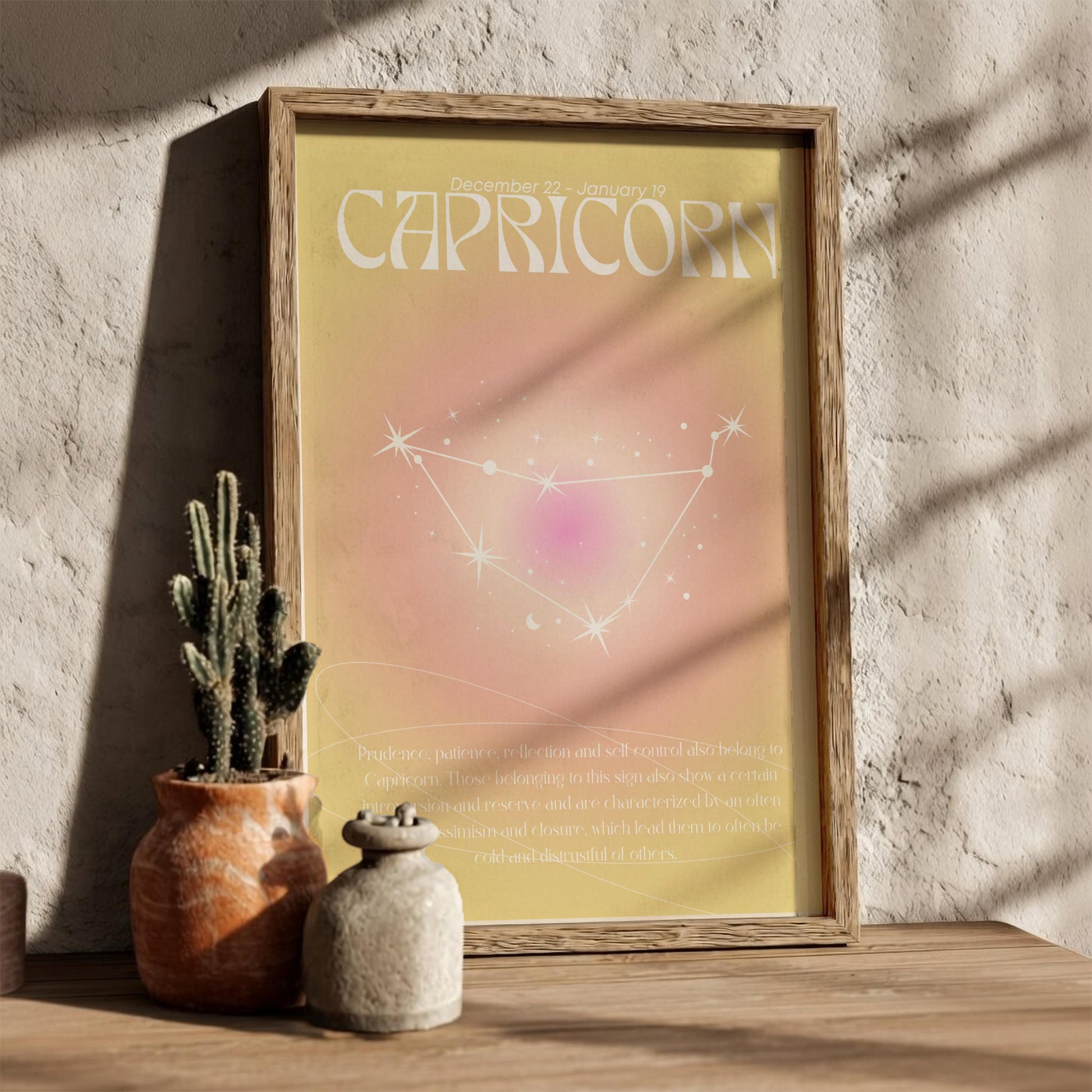 Capricorn - The Architect - Zodiac Aura Art Print