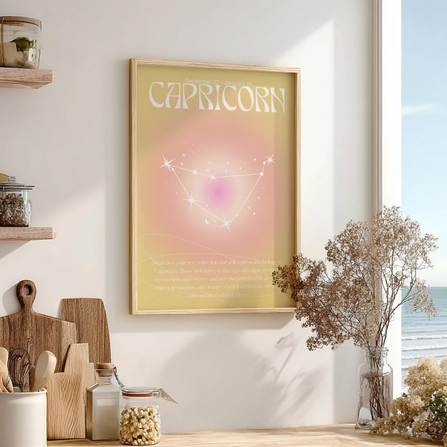 Capricorn - The Architect - Zodiac Aura Art Print