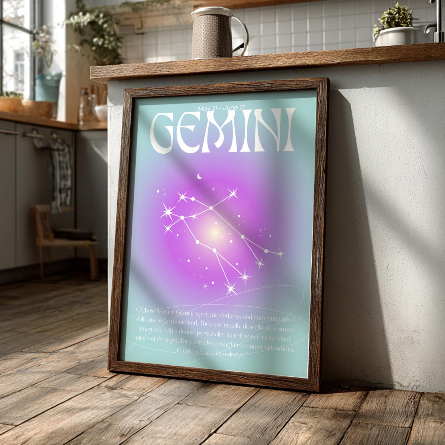 Gemini - The Alchemist - Zodiac Aura Art Print