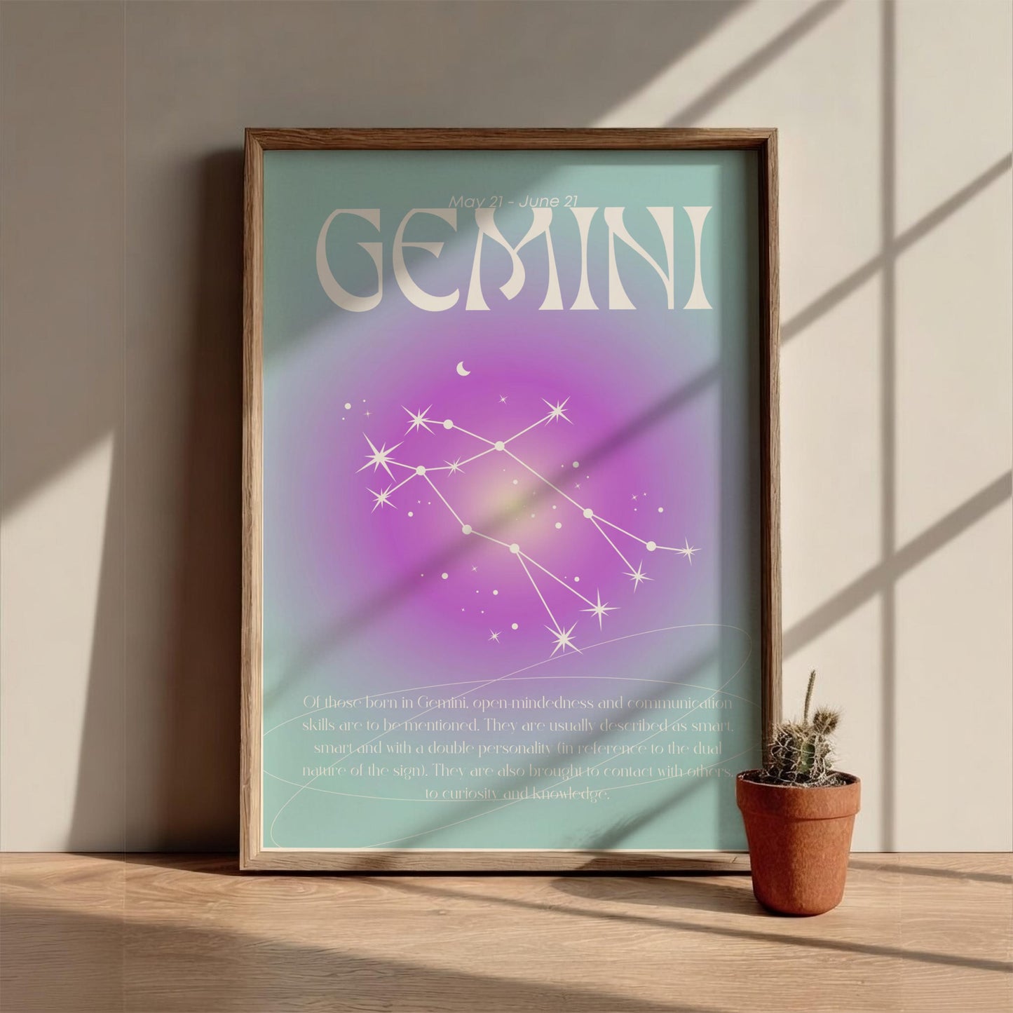 Gemini - The Alchemist - Zodiac Aura Art Print