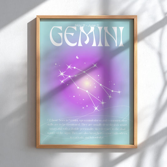 Gemini - The Alchemist - Zodiac Aura Art Print