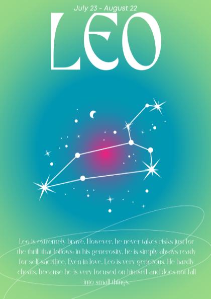 Leo - The Radiant - Zodiac Aura Art Print