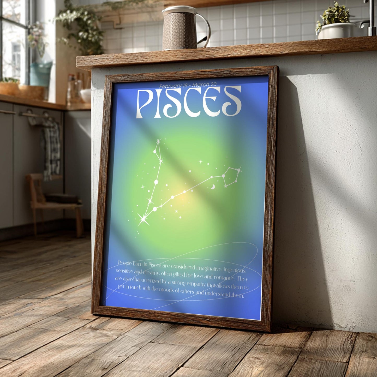 Pisces - The Dreamer - Zodiac Aura Art Print