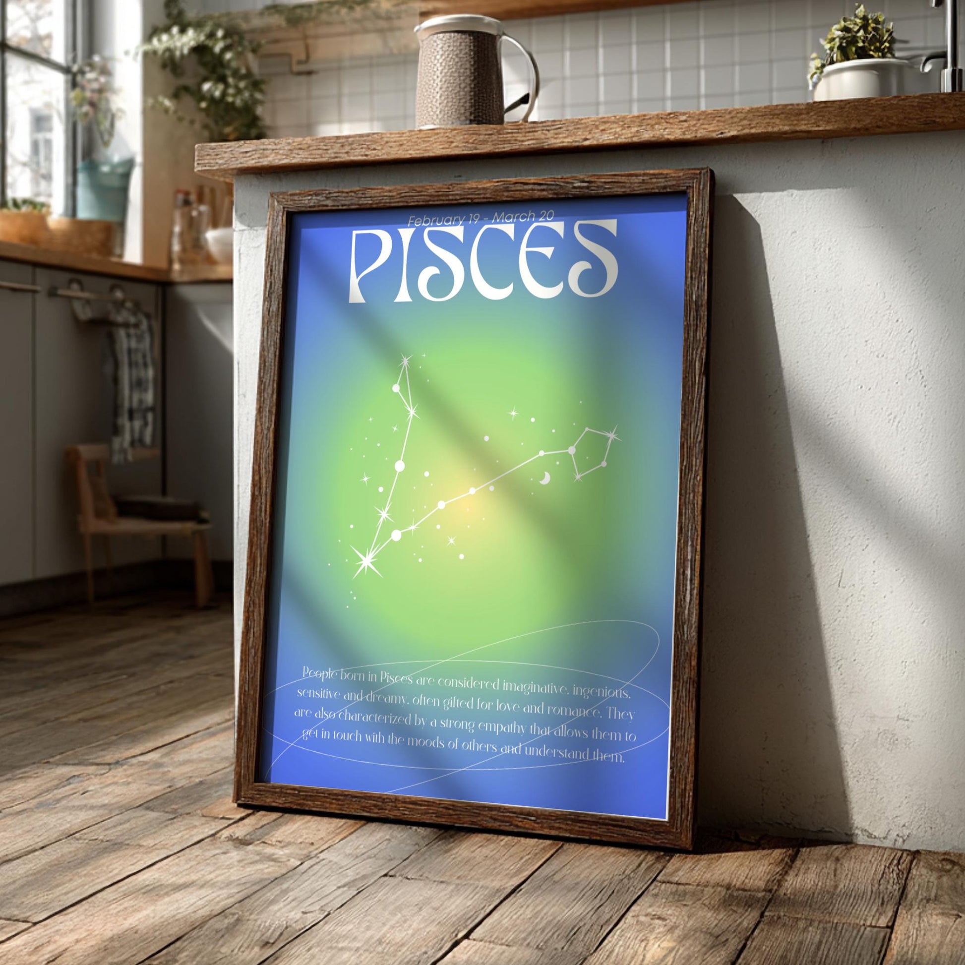 Pisces - The Dreamer - Zodiac Aura Art Print