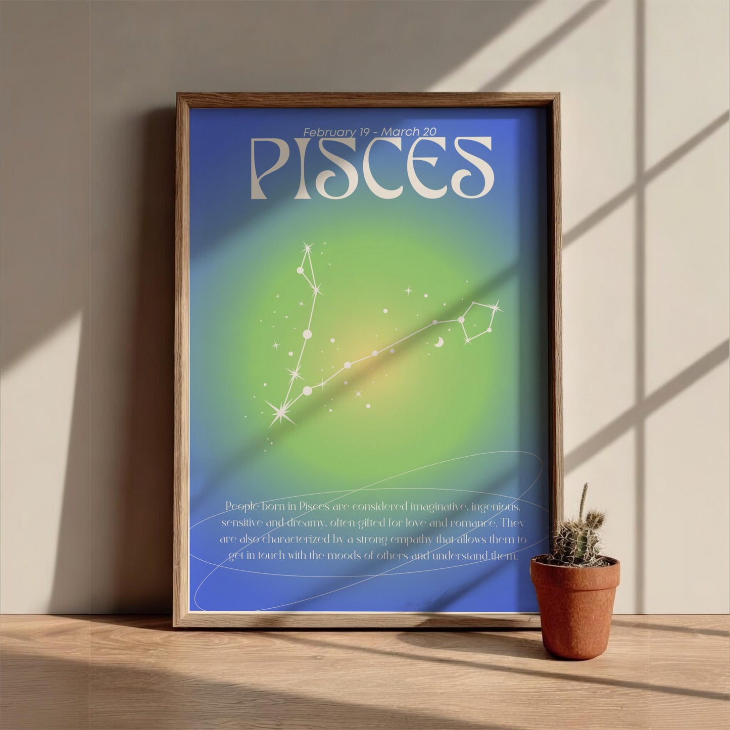 Pisces - The Dreamer - Zodiac Aura Art Print