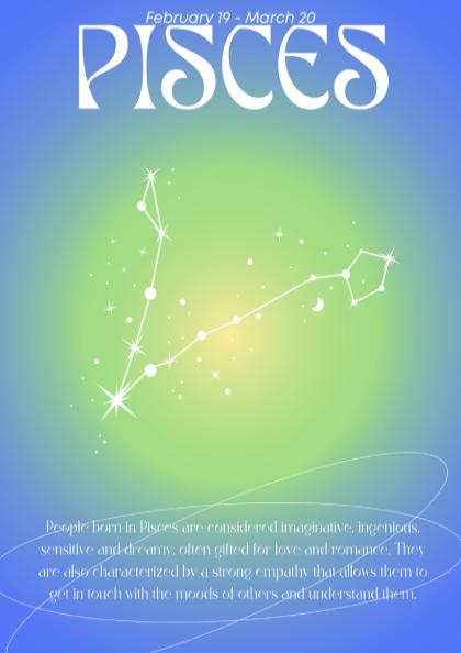 Pisces - The Dreamer - Zodiac Aura Art Print