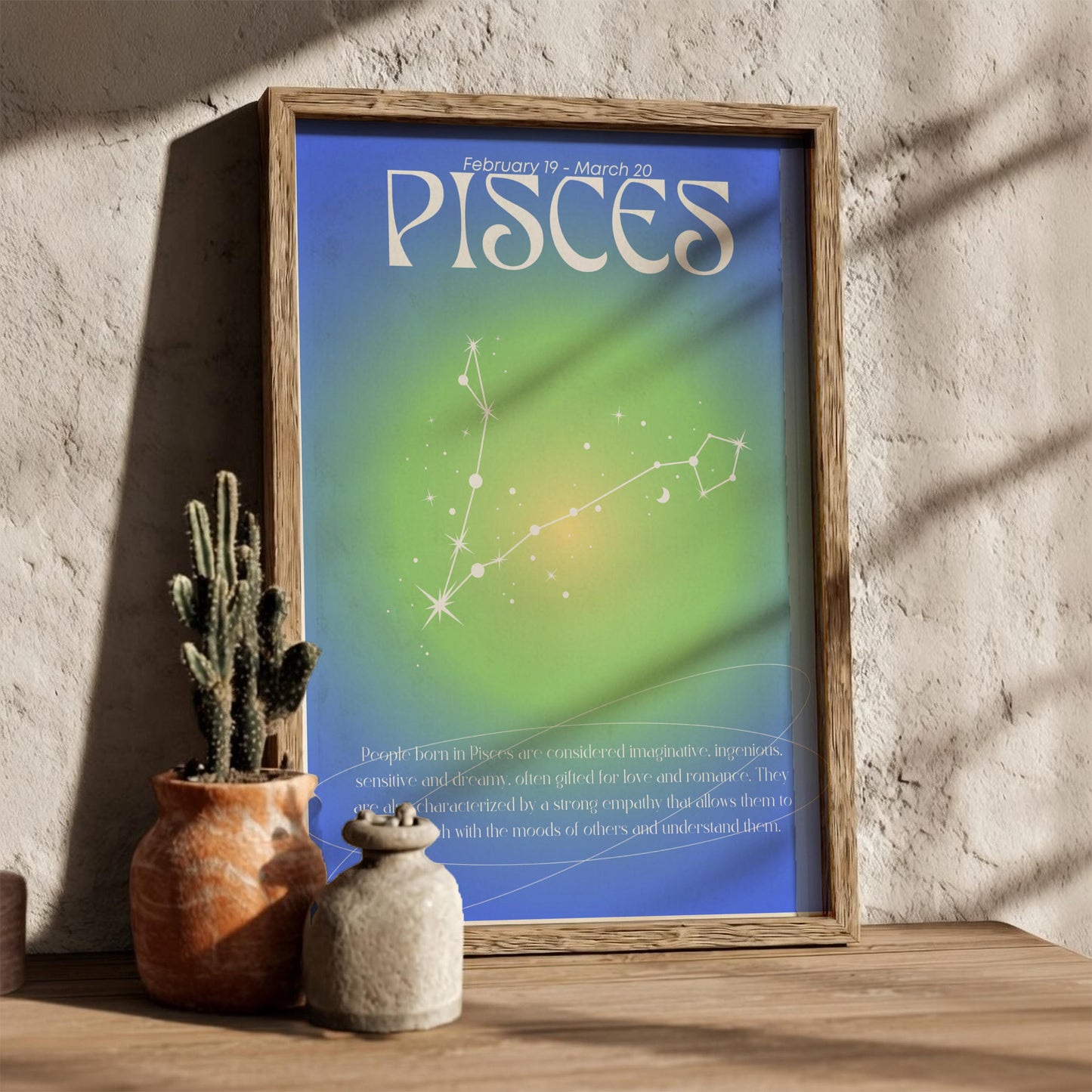 Pisces - The Dreamer - Zodiac Aura Art Print