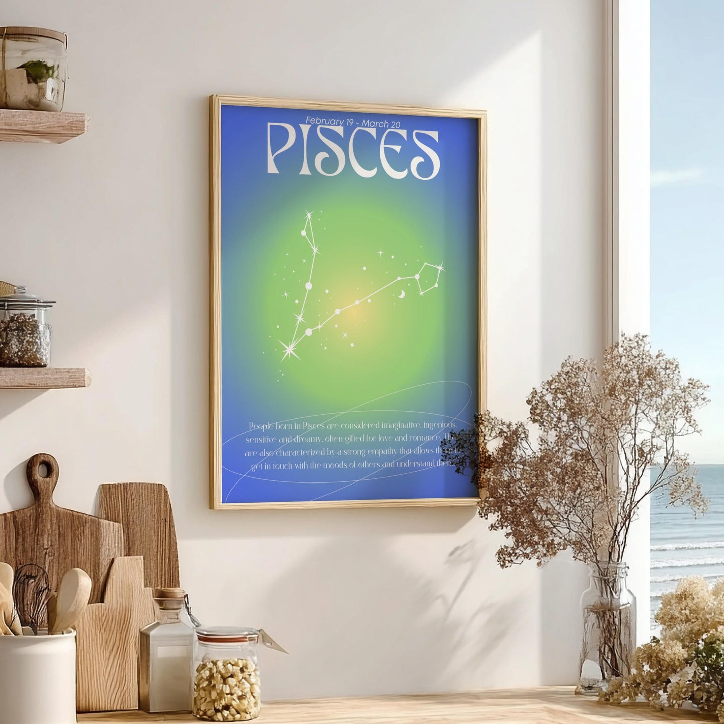 Pisces - The Dreamer - Zodiac Aura Art Print