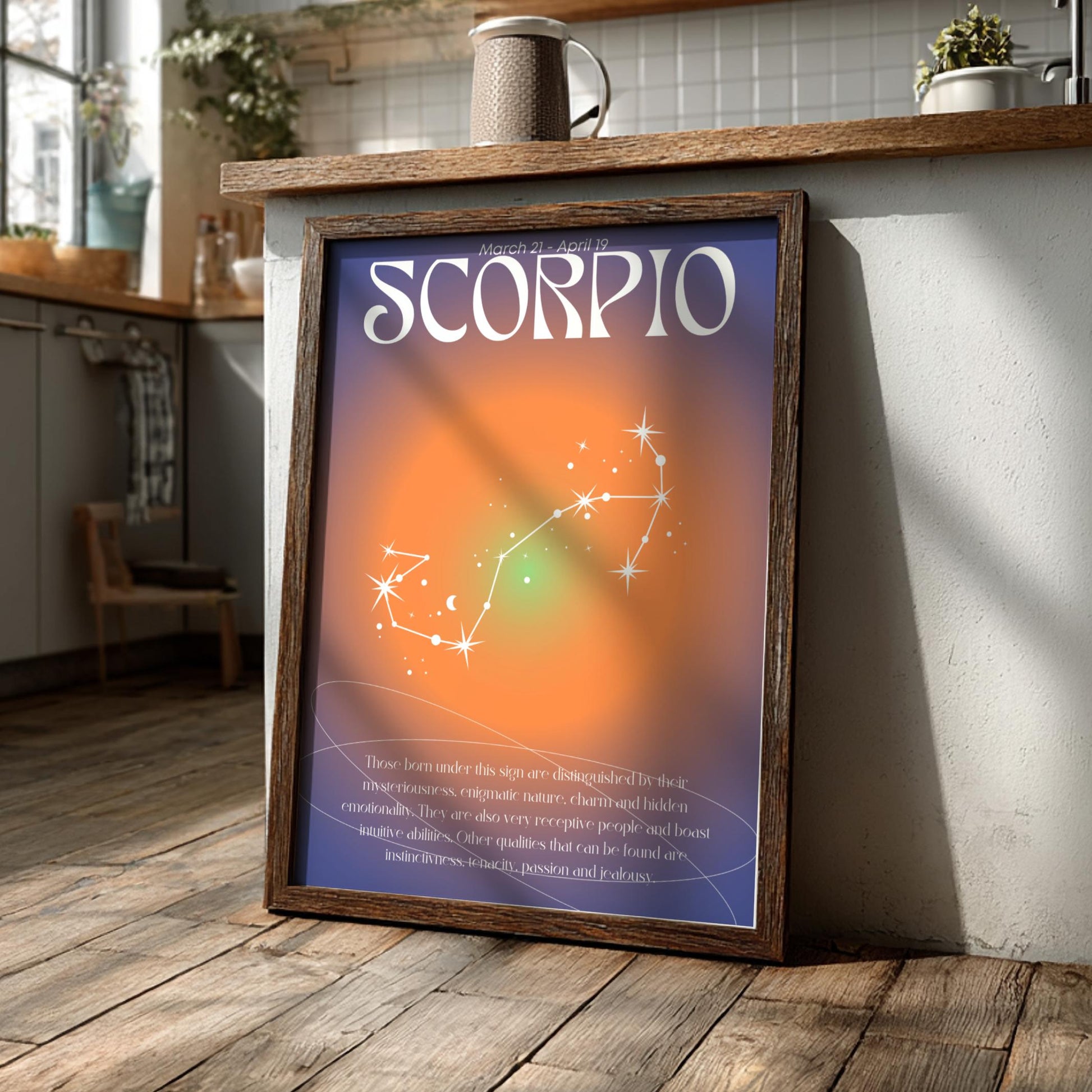 Scorpio - The Alchemist - Zodiac Aura Art Print