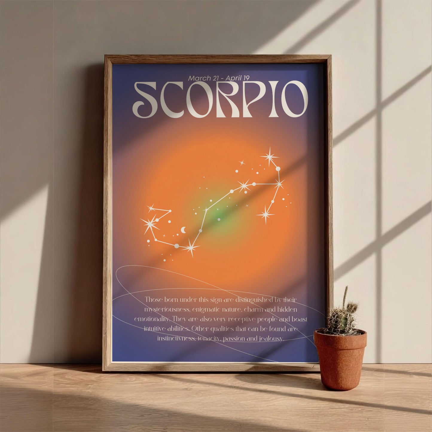Scorpio - The Alchemist - Zodiac Aura Art Print