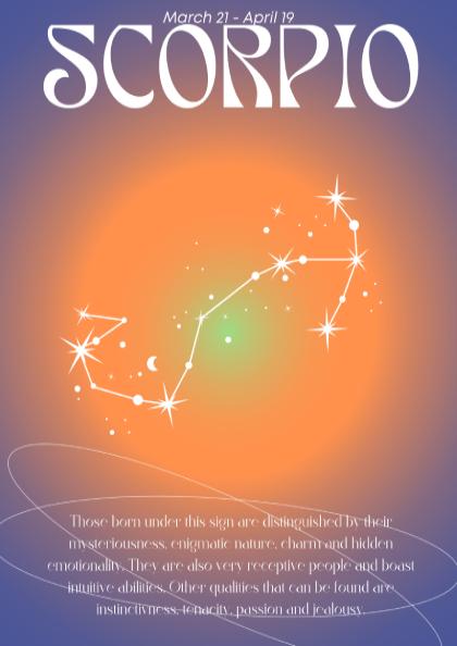 Scorpio - The Alchemist - Zodiac Aura Art Print