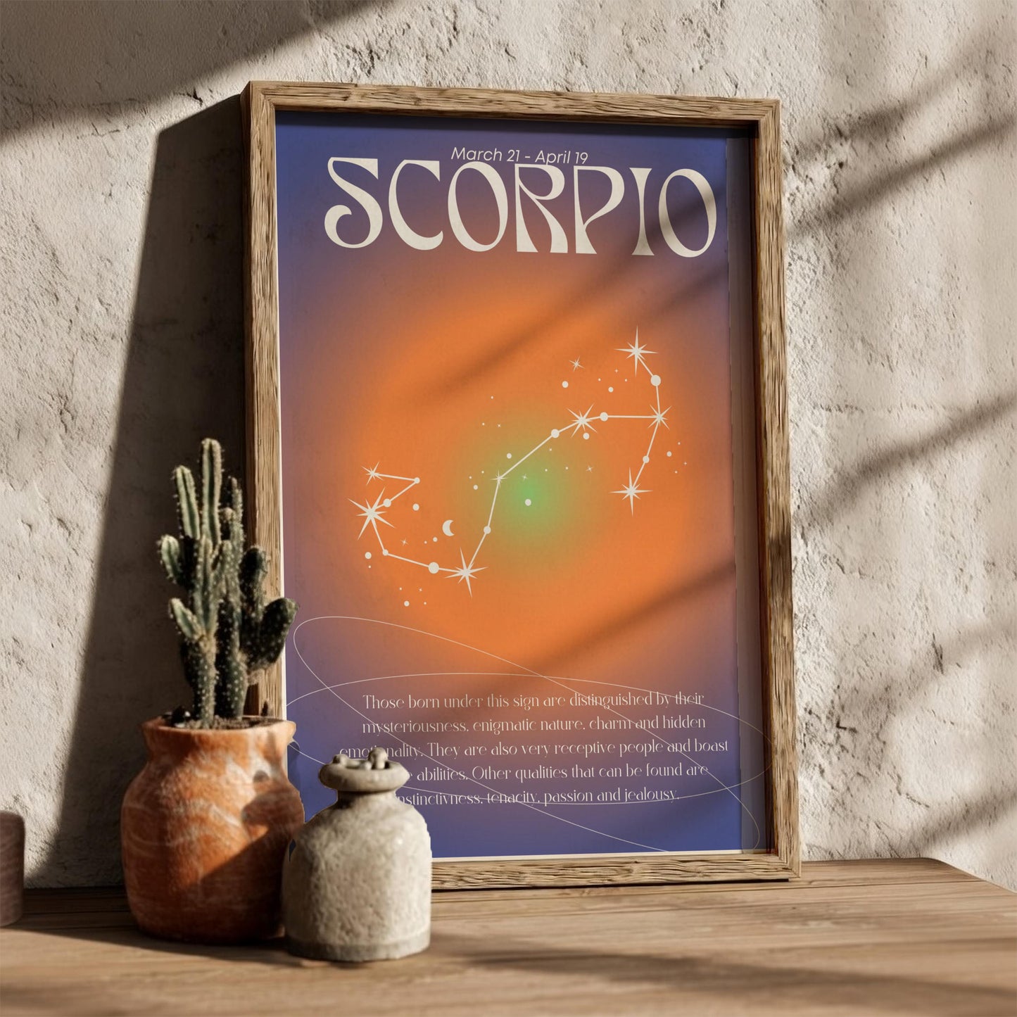 Scorpio - The Alchemist - Zodiac Aura Art Print