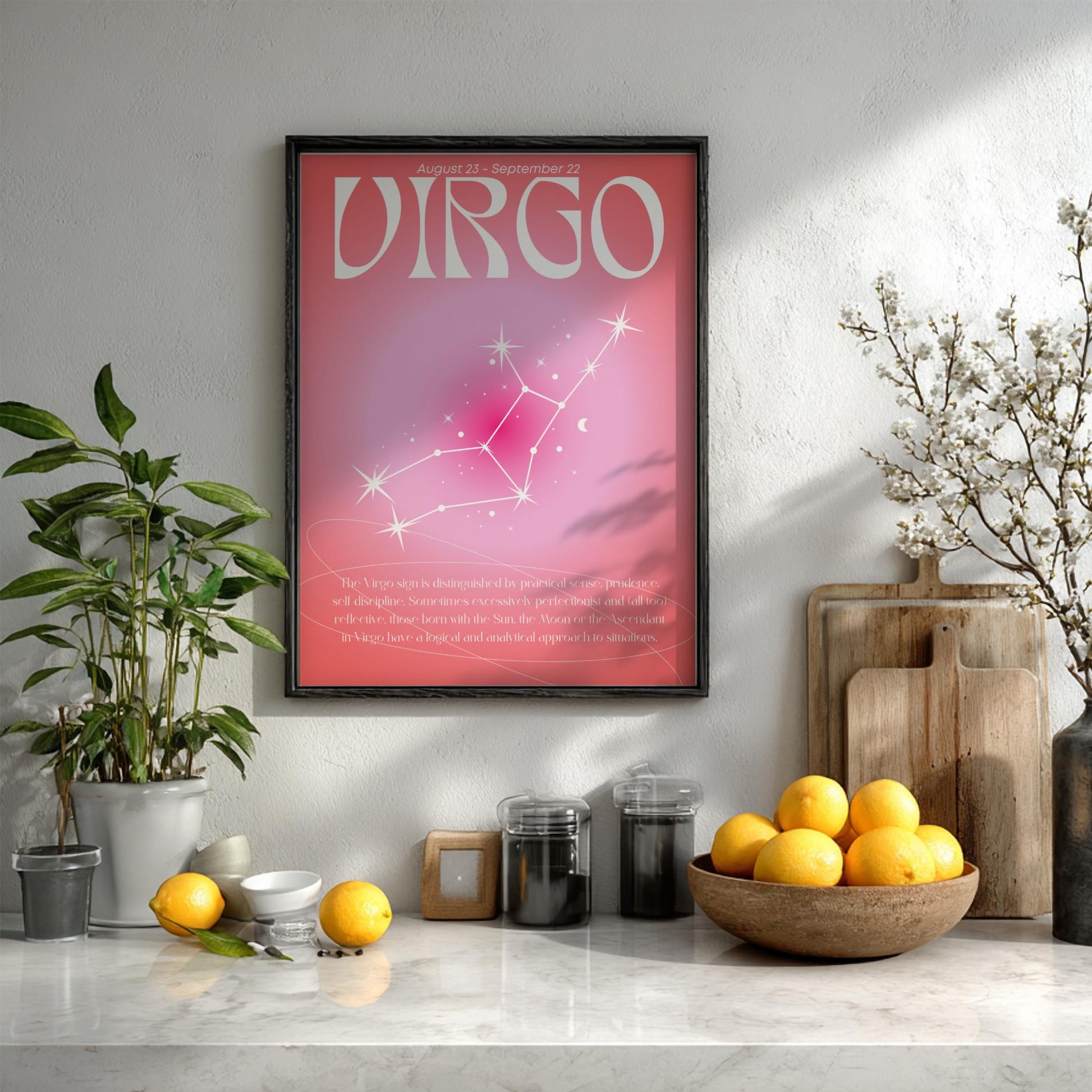 Virgo - The Alchemist - Zodiac Aura Art Print
