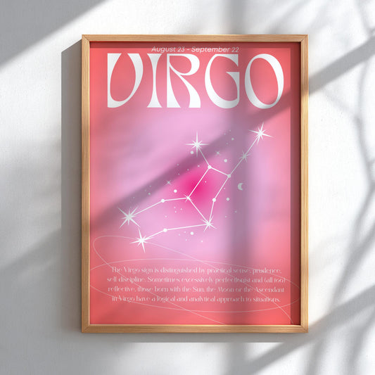 Virgo - The Alchemist - Zodiac Aura Art Print