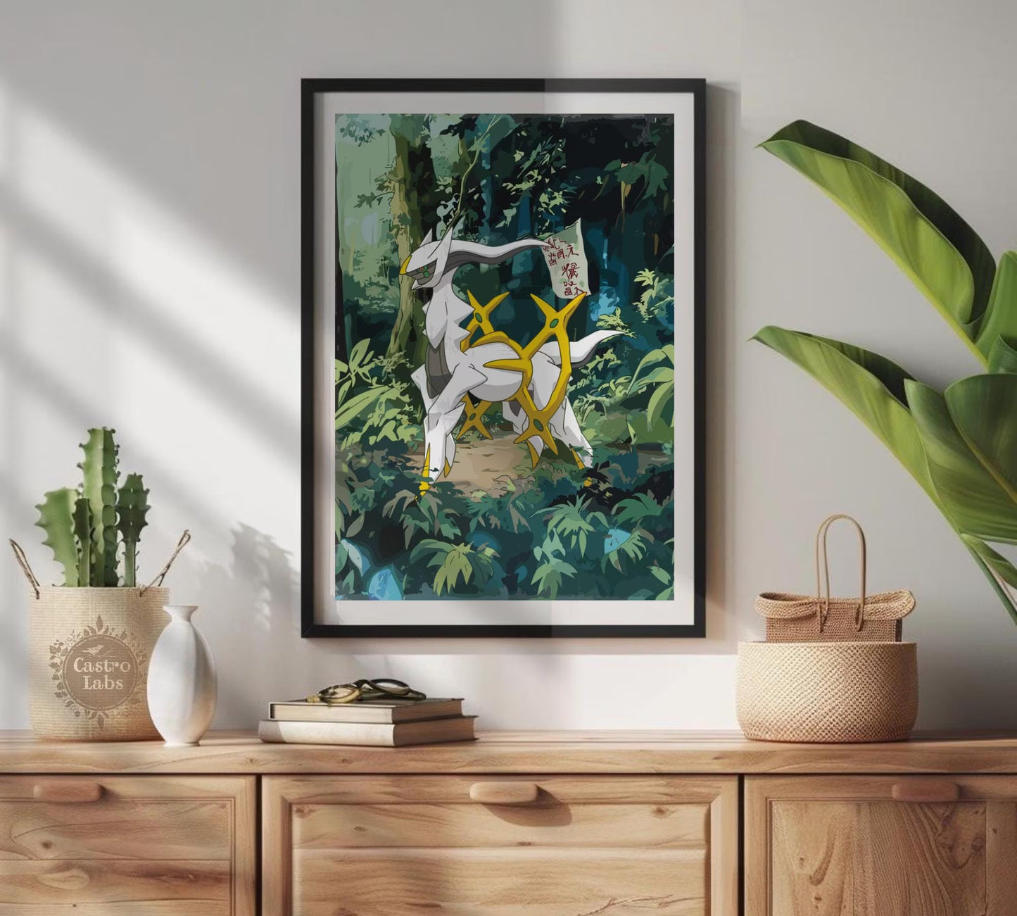 Arceus Poster: Japanese Style Legendary Pokemon Inspired Anime Artwork, Pokemon TCG Arceus