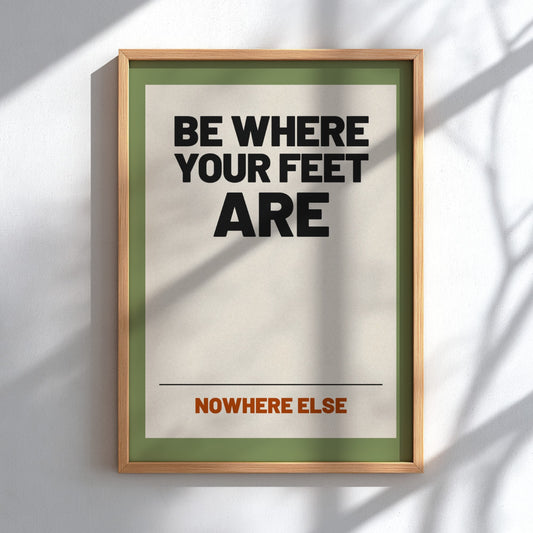 Motivational quotes poster featuring bold typography and warm colors, perfect for home decor and inspiration.