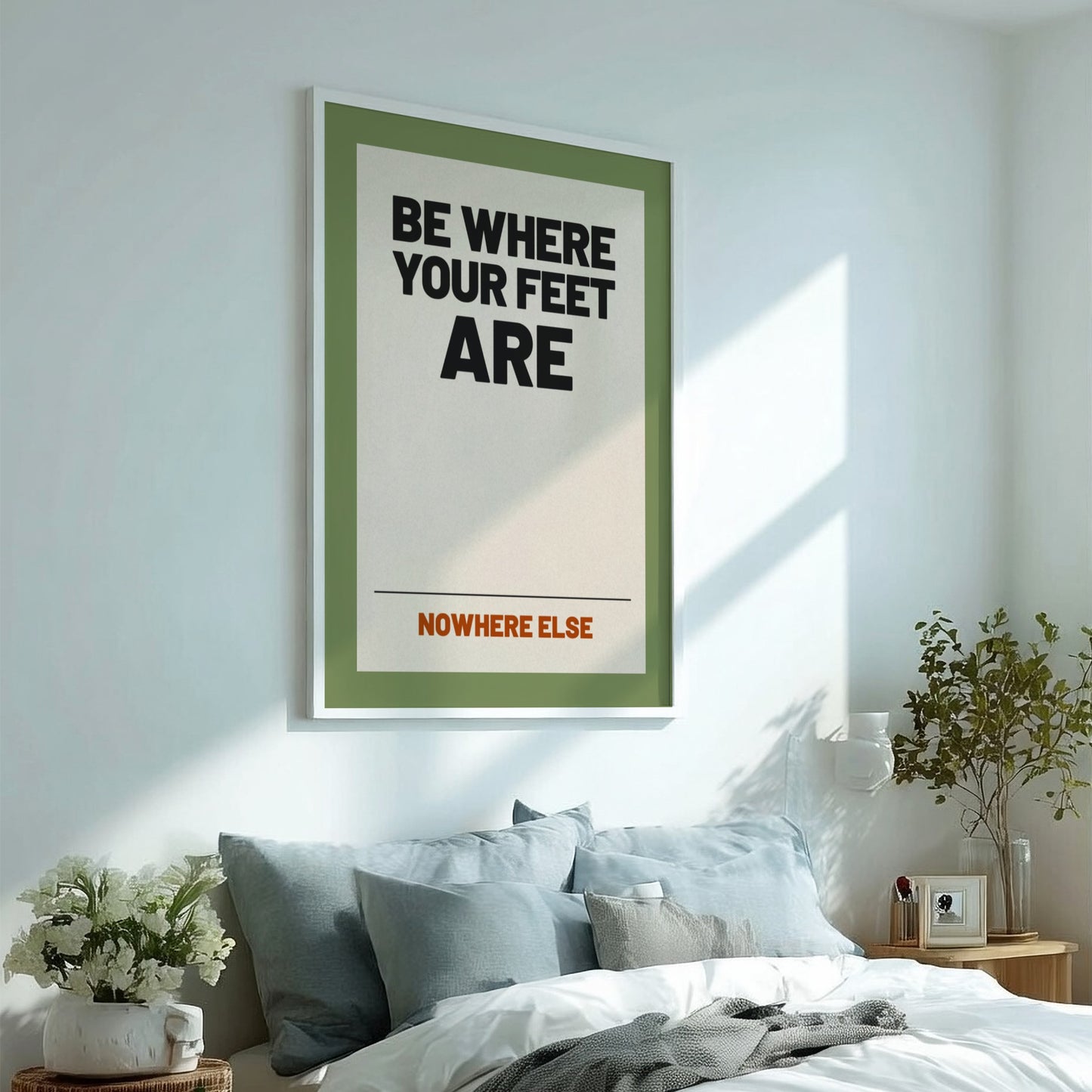 Motivational quotes poster featuring bold typography and warm colors, perfect for home decor and inspiration.