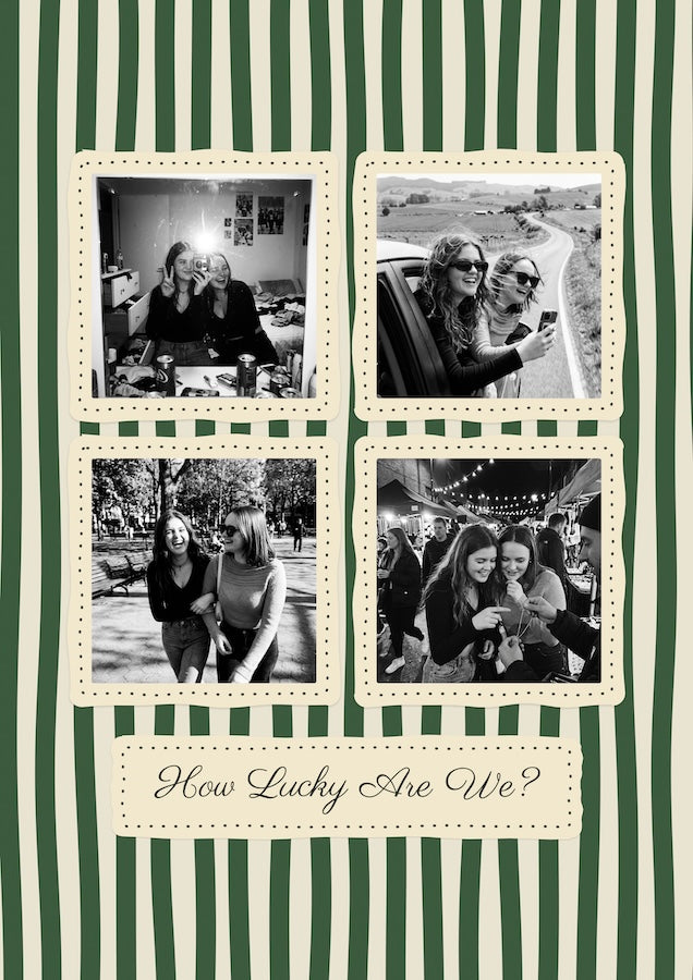 Personalised How Lucky Are We Photo Poster