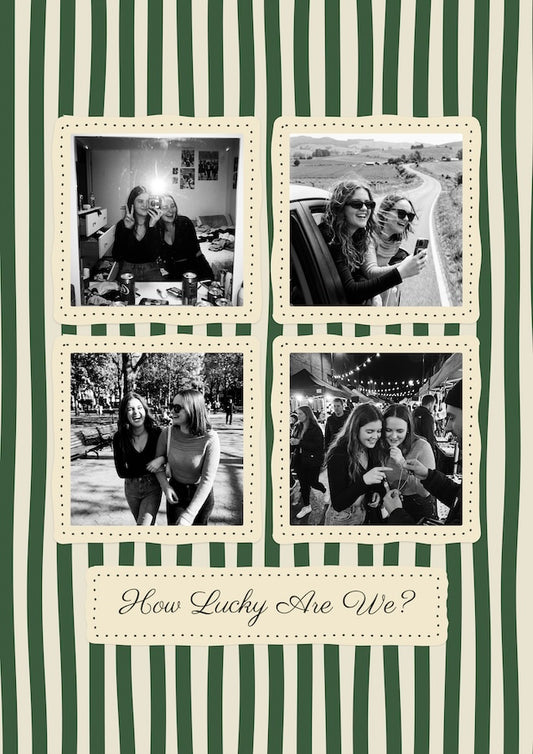 Personalised How Lucky Are We Photo Poster