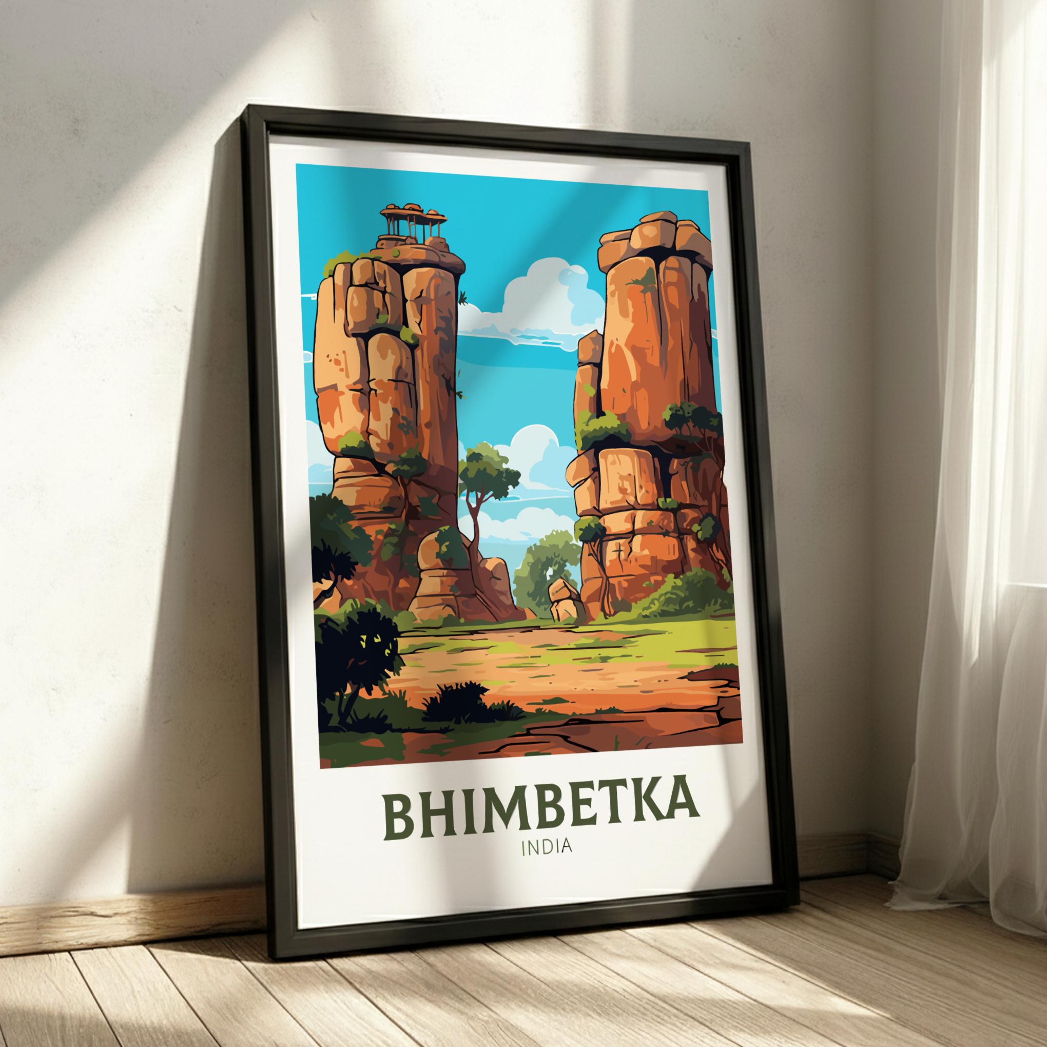 Asian BHIMBETKA PRINT - TRAVEL ARTWORK