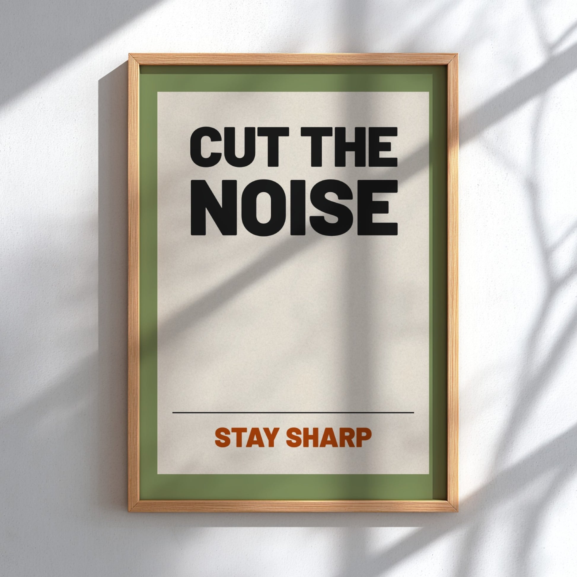 Motivational quotes poster featuring bold typography on a soft background, ideal for home and office decor.
