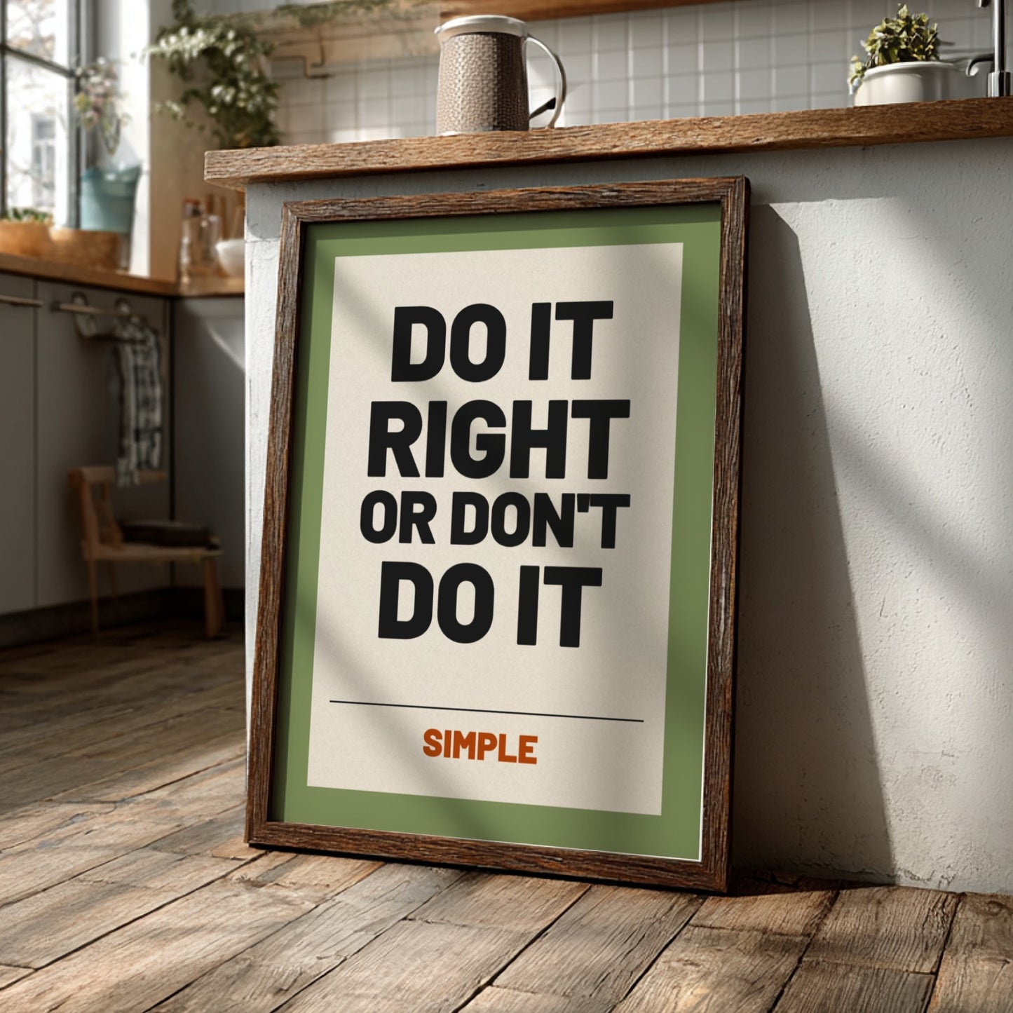 Motivational quotes poster featuring bold typography and a modern design in contrasting colors.