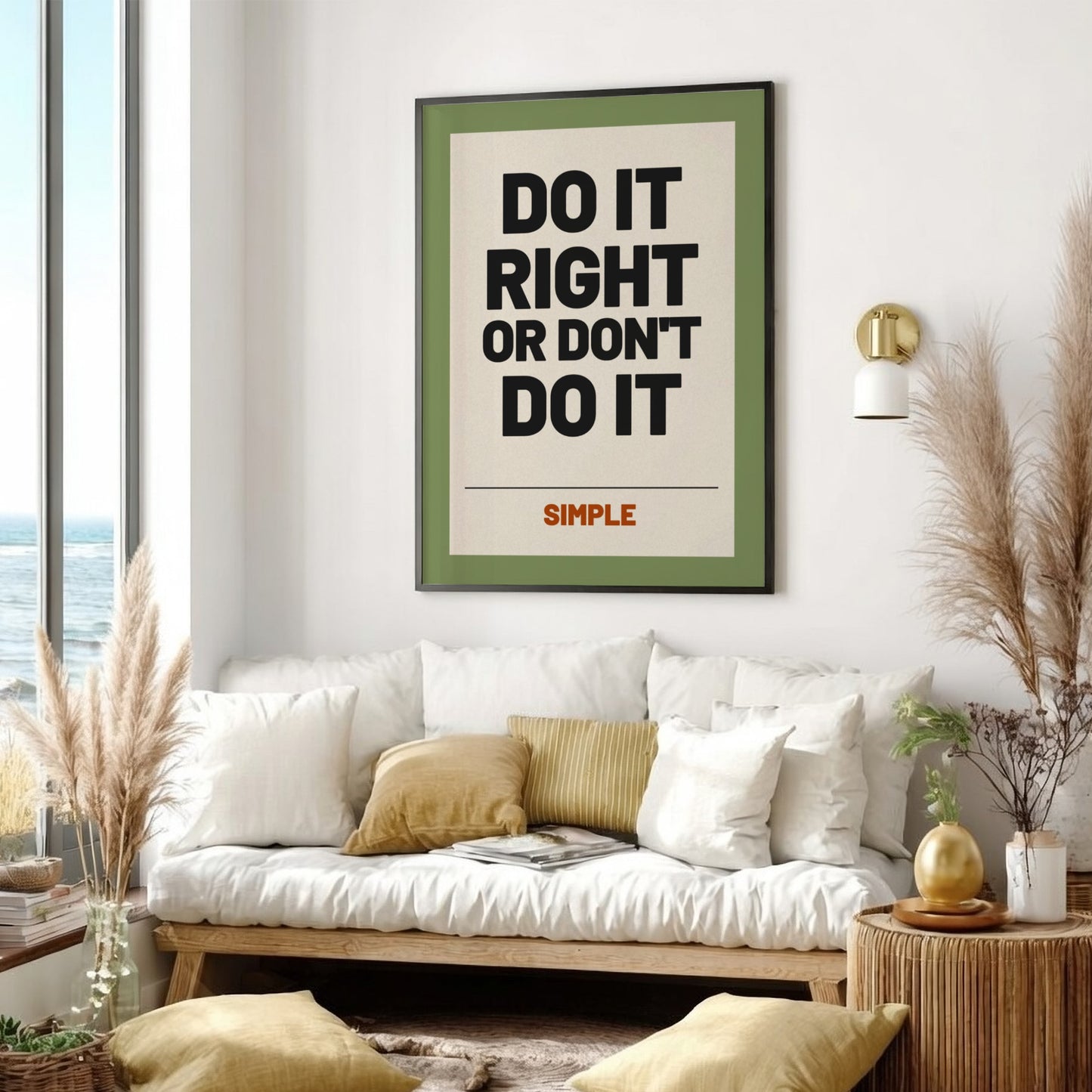 Motivational quotes poster featuring bold typography and a modern design in contrasting colors.
