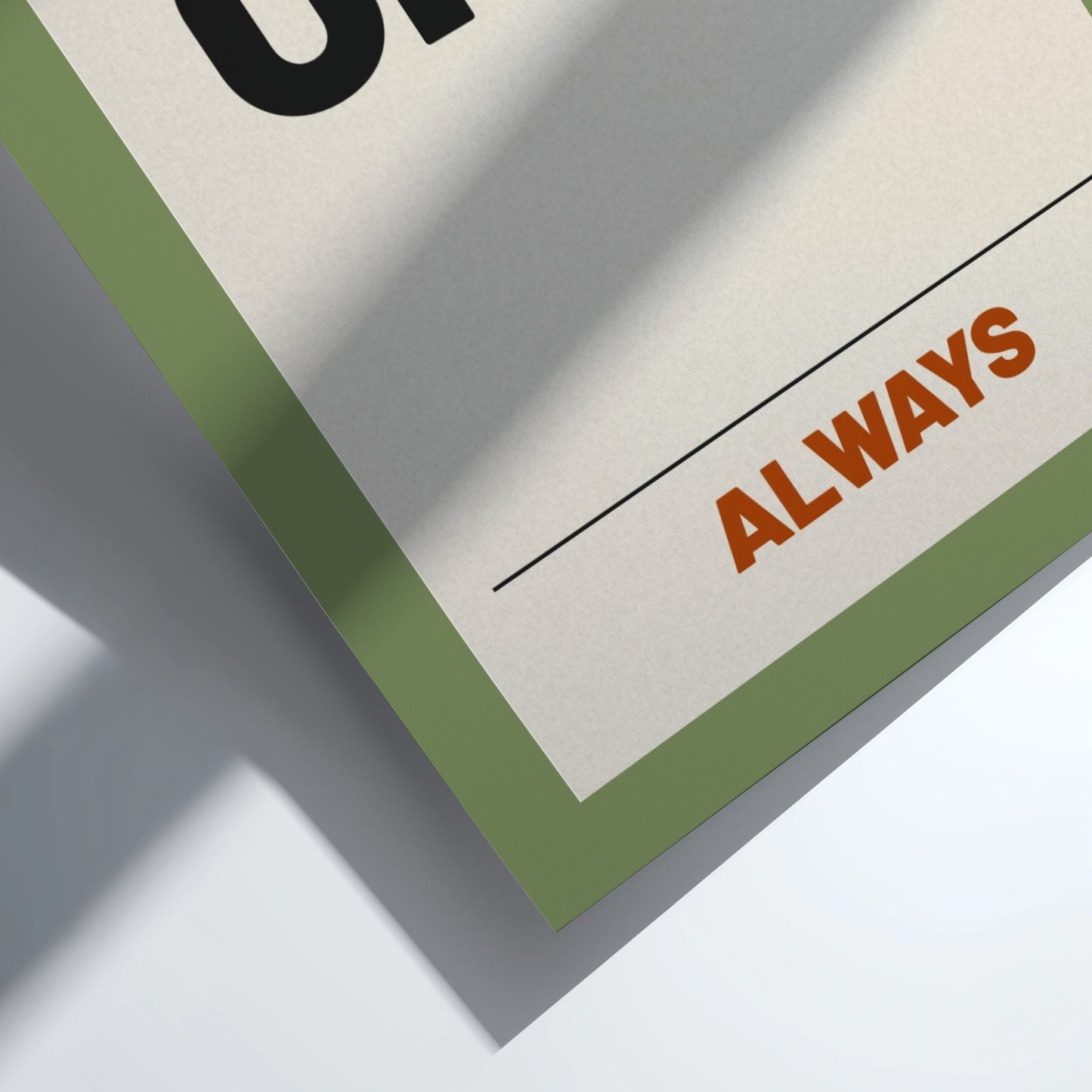 Motivational quotes poster featuring bold typography in earthy tones, designed for inspiration and home decor.