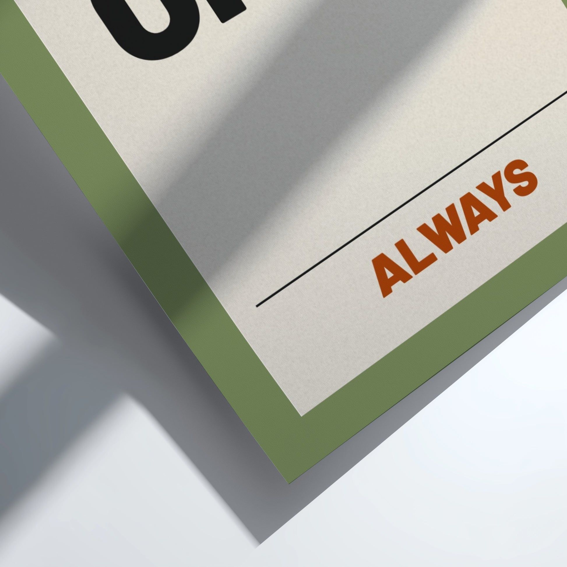 Motivational quotes poster featuring bold typography in earthy tones, designed for inspiration and home decor.