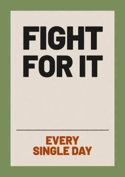 Motivational quotes poster featuring bold typography on a green background, perfect for inspiring wall decor.