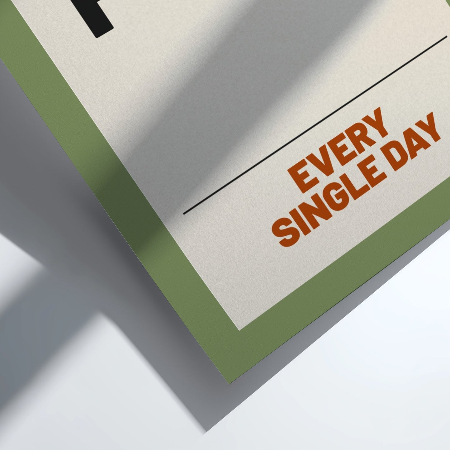 Motivational quotes poster featuring bold typography on a green background, perfect for inspiring wall decor.