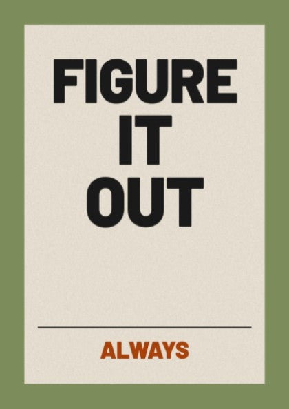 Motivational quotes poster featuring bold typography in neutral colors, perfect for home decor.