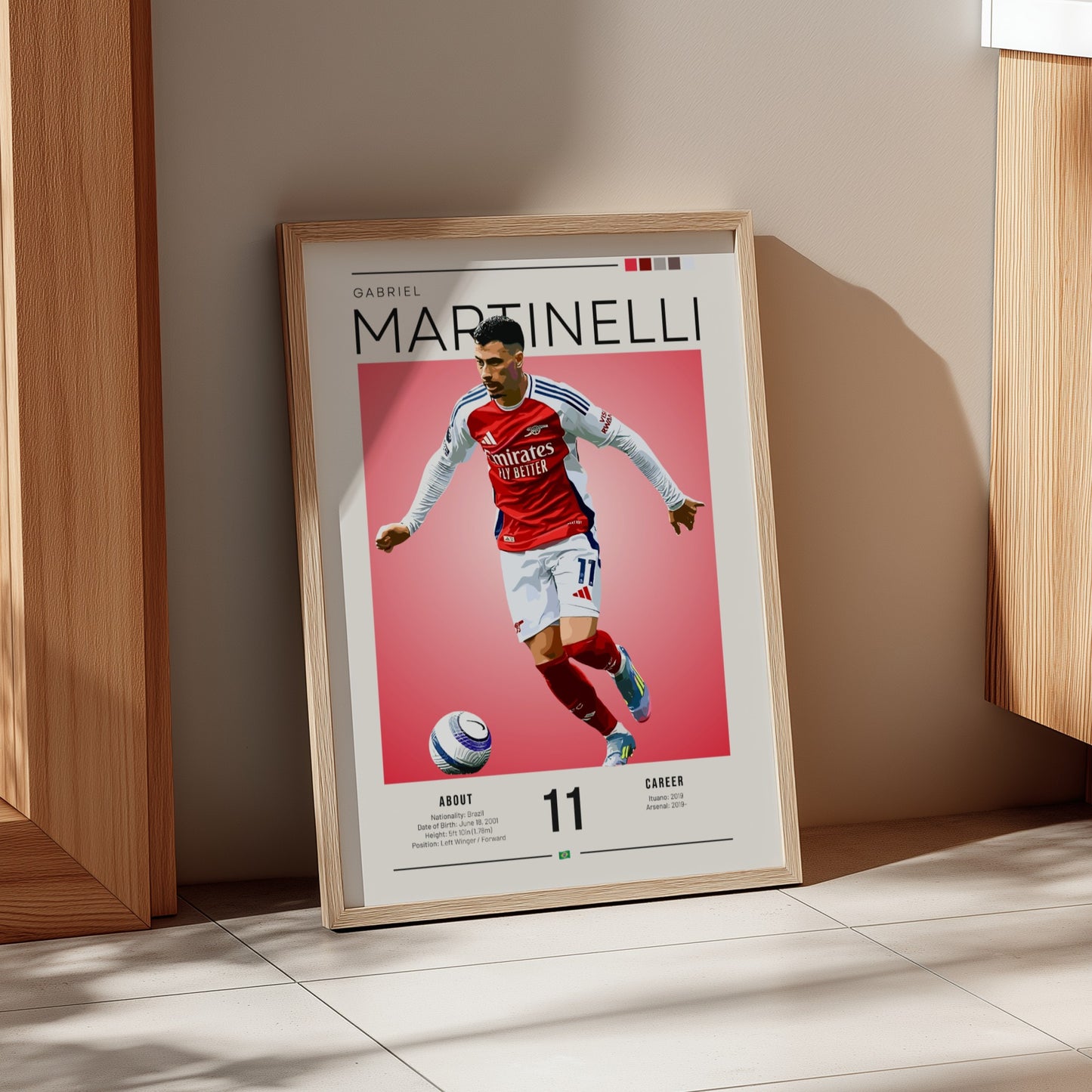 Gabriel Martinelli Poster - Football Wall Art