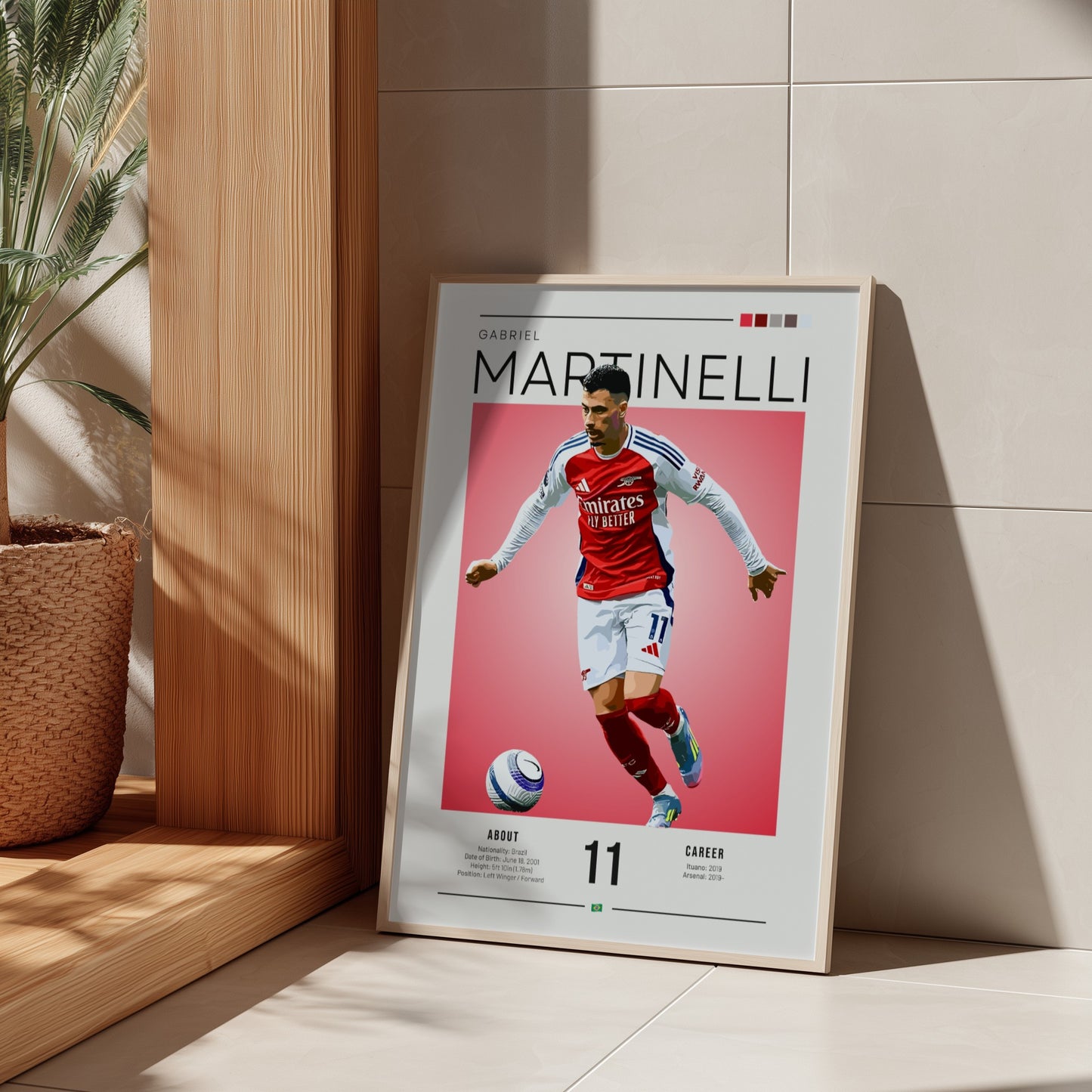 Gabriel Martinelli Poster - Football Wall Art