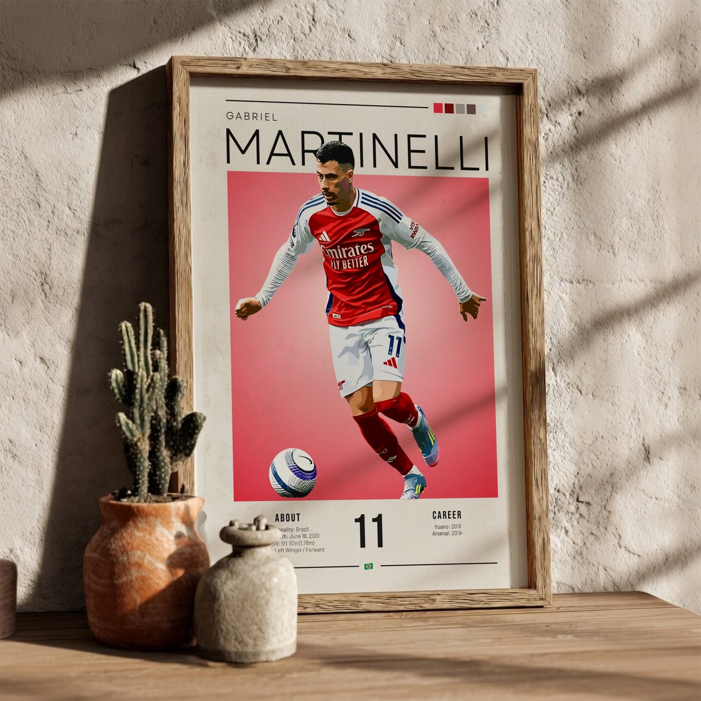 Gabriel Martinelli Poster - Football Wall Art