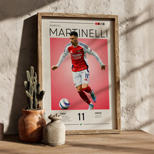 Gabriel Martinelli Poster - Football Wall Art