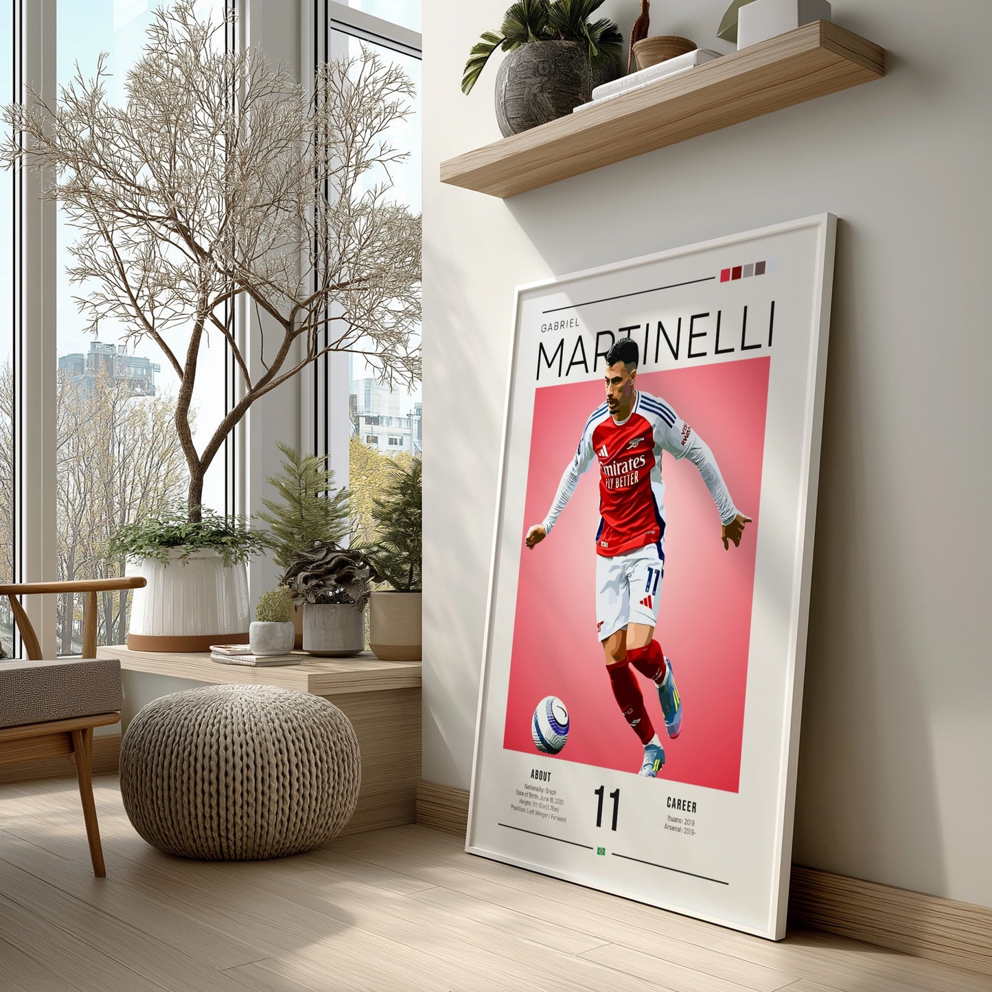 Gabriel Martinelli Poster - Football Wall Art