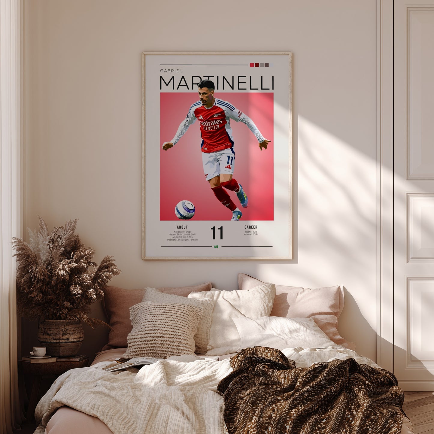 Gabriel Martinelli Poster - Football Wall Art