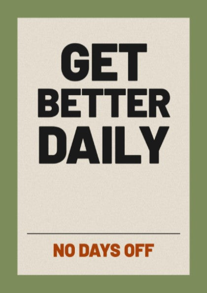 Motivational quotes poster featuring bold typography in earthy tones, perfect for home decor and inspiration.