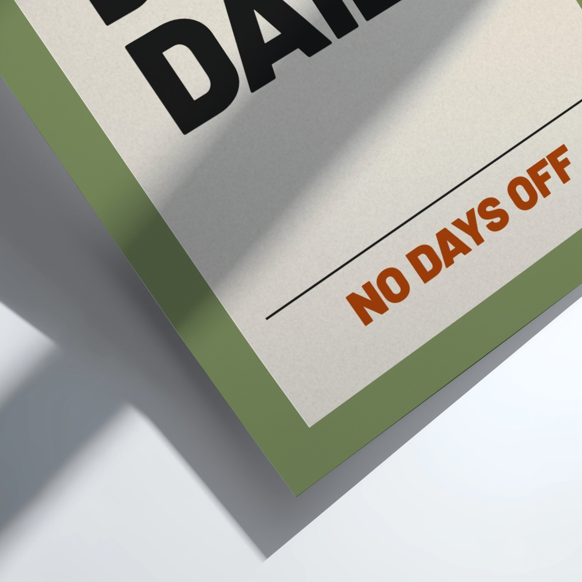 Motivational quotes poster featuring bold typography in earthy tones, perfect for home decor and inspiration.