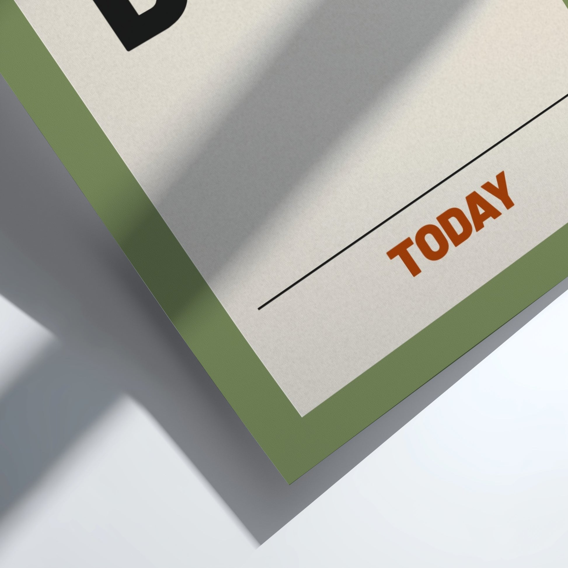 Motivational poster featuring bold typography on a green background, ideal for office decor and inspiration.