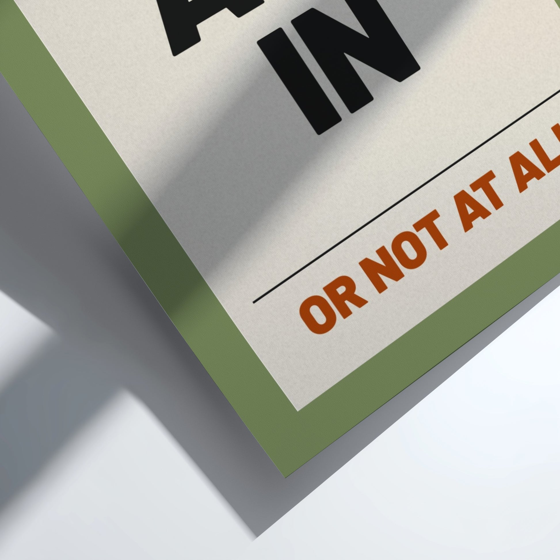 Motivational quotes poster featuring bold typography in neutral colors, designed to inspire and energize any