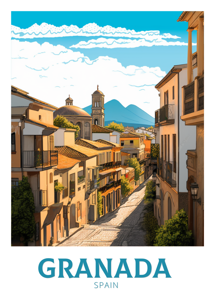 Granada Travel Poster