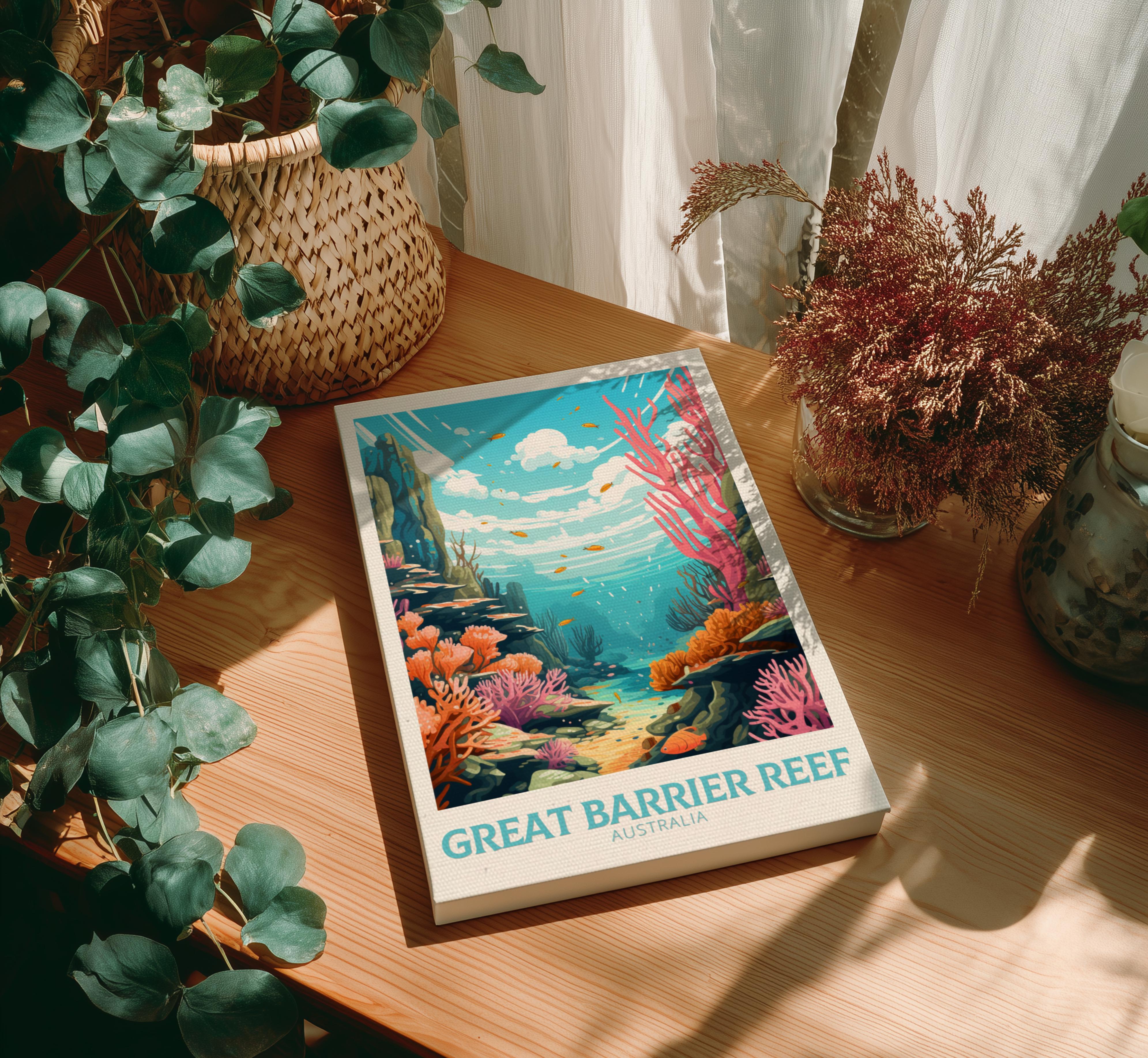 Australia GREAT BARRIER REEF TRAVEL ART - WALLART AUSTRALIA